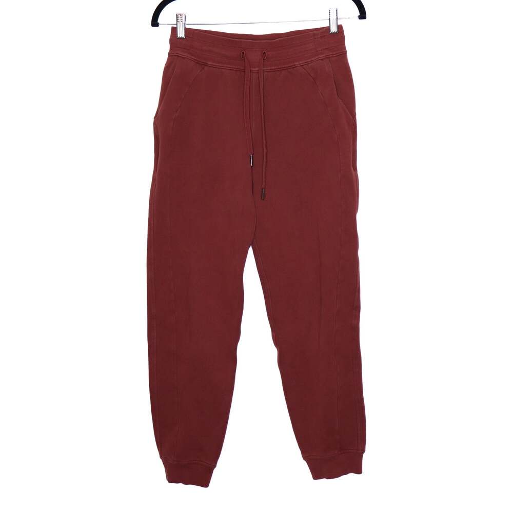 LULULEMON Scuba High-Rise Jogger Date Brown Cotton Terry Active Women's 4